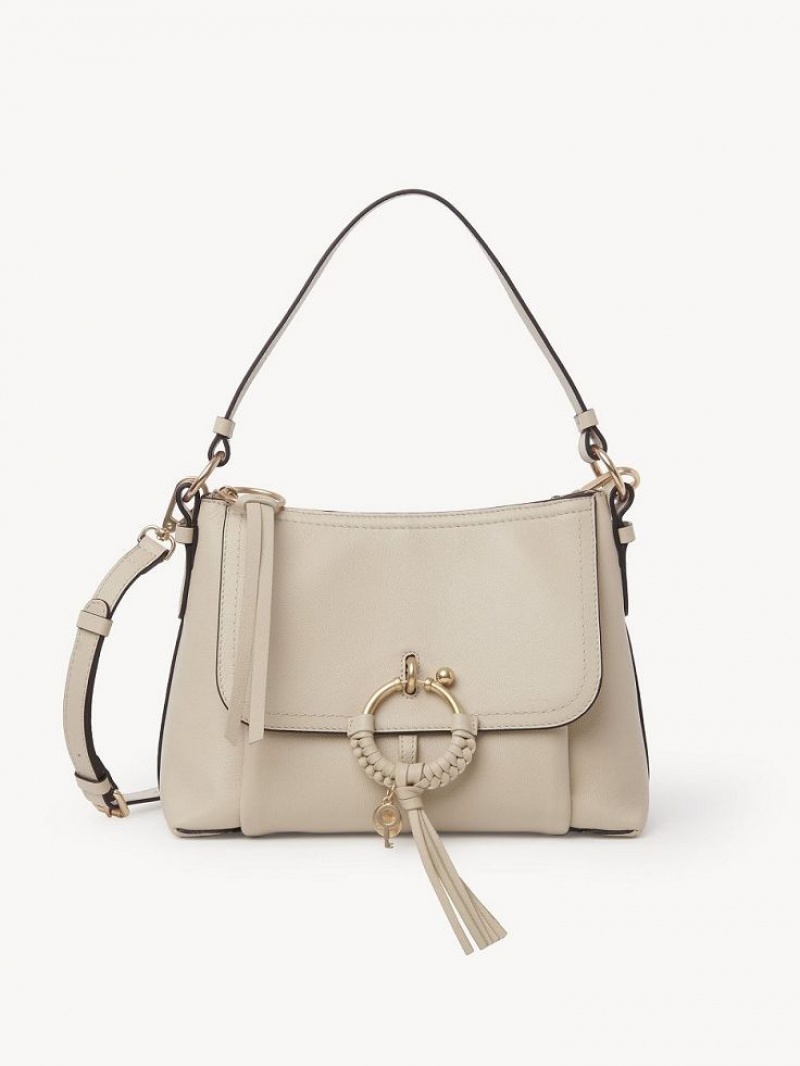 Chloe Joan Small Schultertaschen Beige | CHE-SR14681