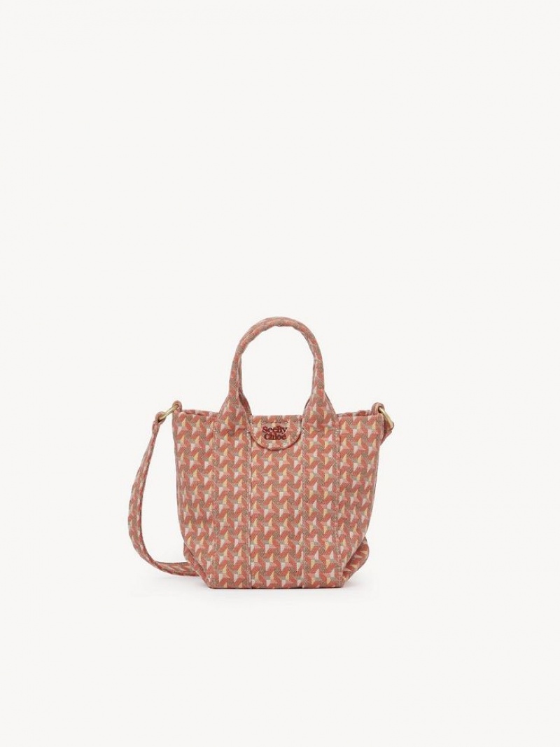 Chloe Laetizia Mini Schultertaschen Orange | CHE-SR14626