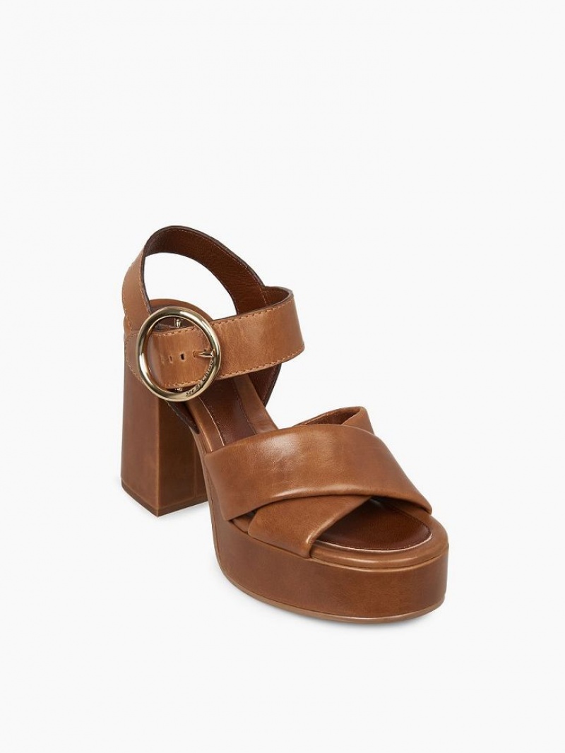 Chloe Lyna Absatz Sandalen Braun | CHE-SR14841