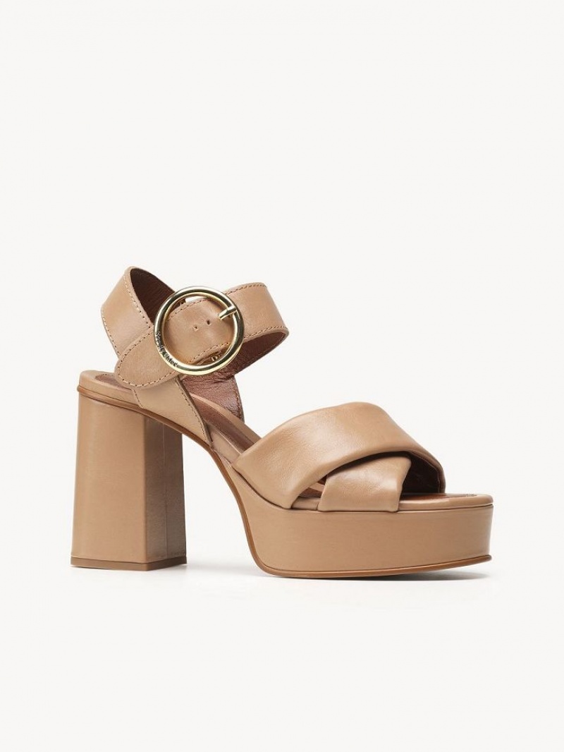 Chloe Lyna High-heel Sandalen Braun | CHE-SR14840