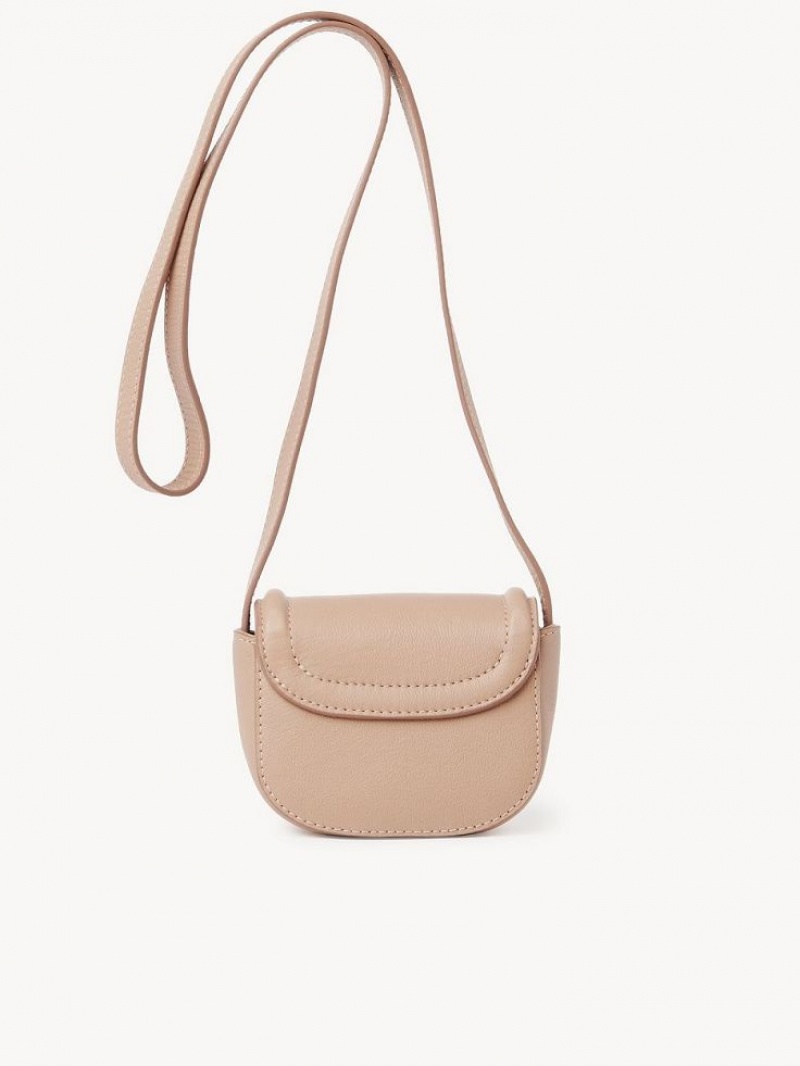 Chloe Mara Micro Schultertaschen Kaffee Rosa | CHE-SR14606