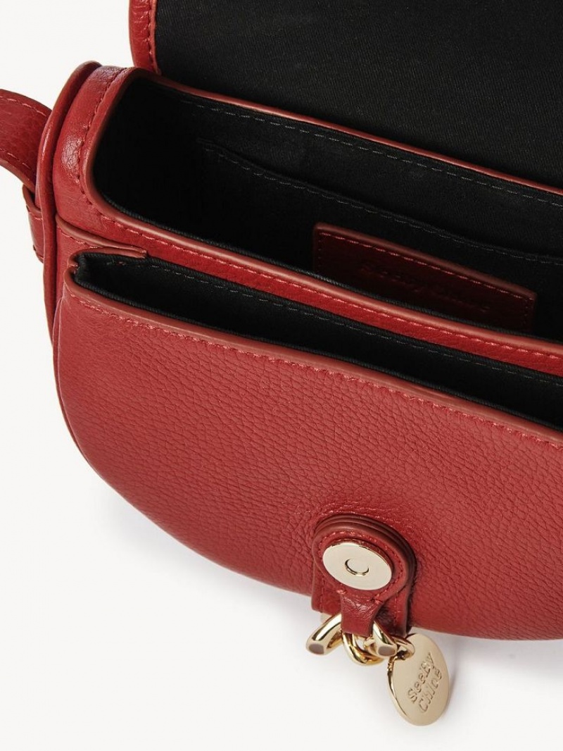 Chloe Mara Small Saddle Schultertaschen Rot | CHE-SR14602