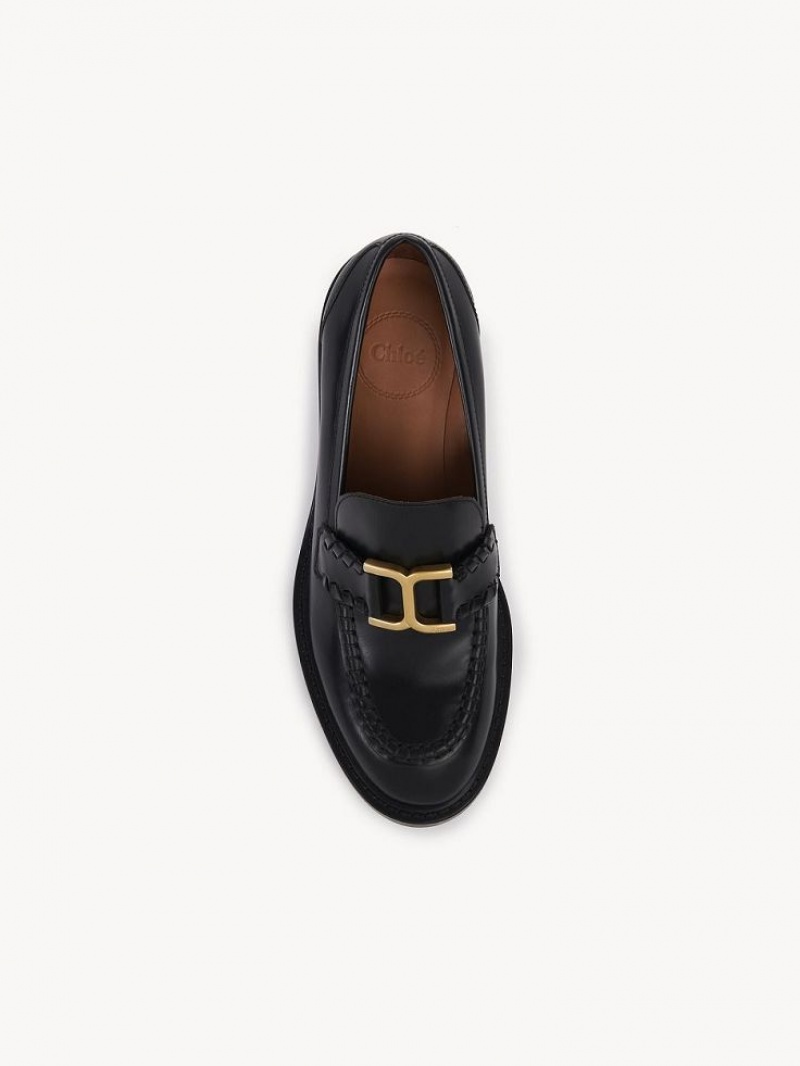 Chloe Marcie Absatz Loafer Schwarz | CHE-SR14244