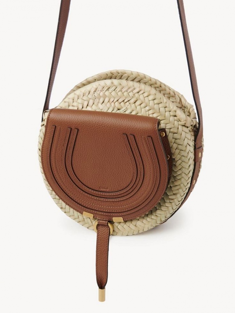 Chloe Marcie Basket Crossbody Taschen Braun | CHE-SR13478