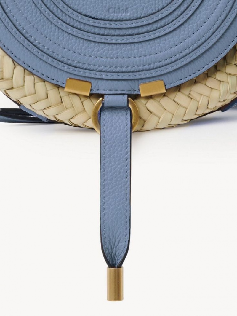 Chloe Marcie Basket Crossbody Taschen Tiefesblau | CHE-SR13477