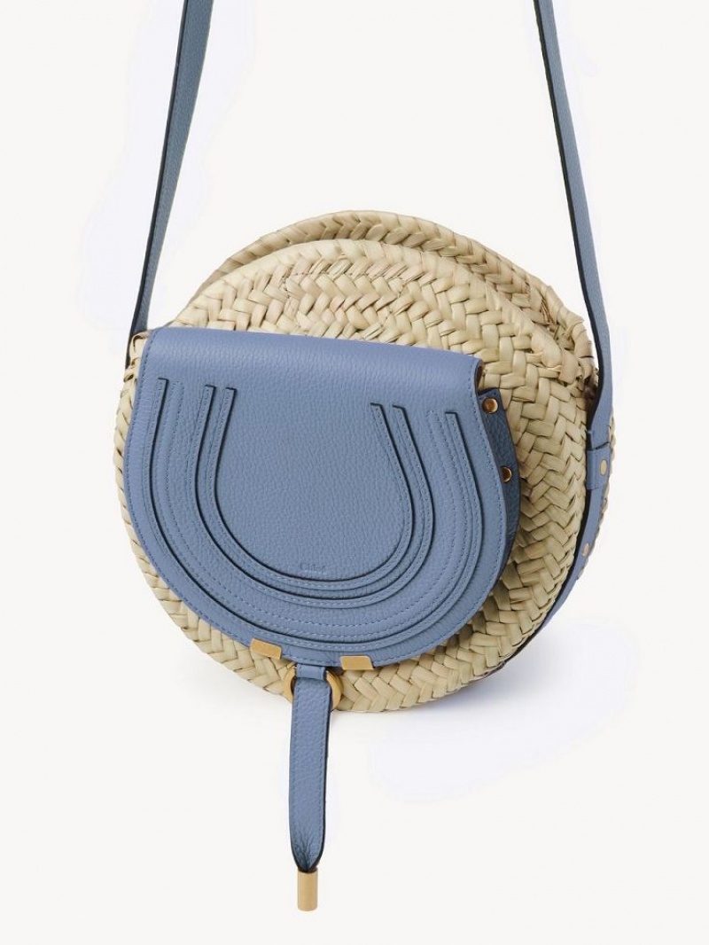 Chloe Marcie Basket Crossbody Taschen Tiefesblau | CHE-SR13477