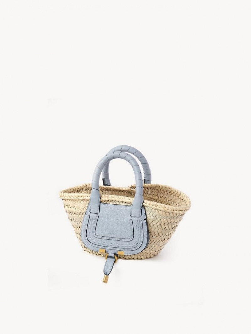 Chloe Marcie Basket Mini Taschen Blau | CHE-SR13661