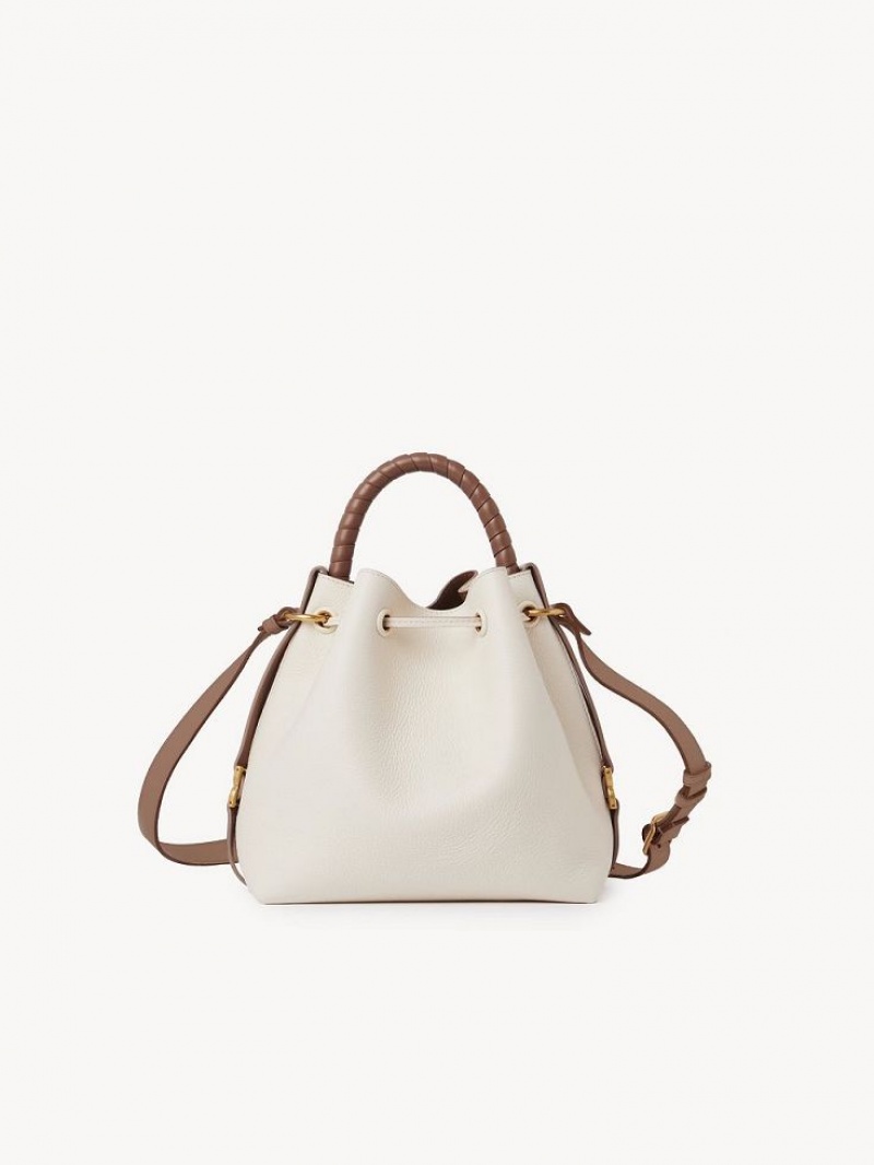 Chloe Marcie Bucket Crossbody Taschen Weiß | CHE-SR13615