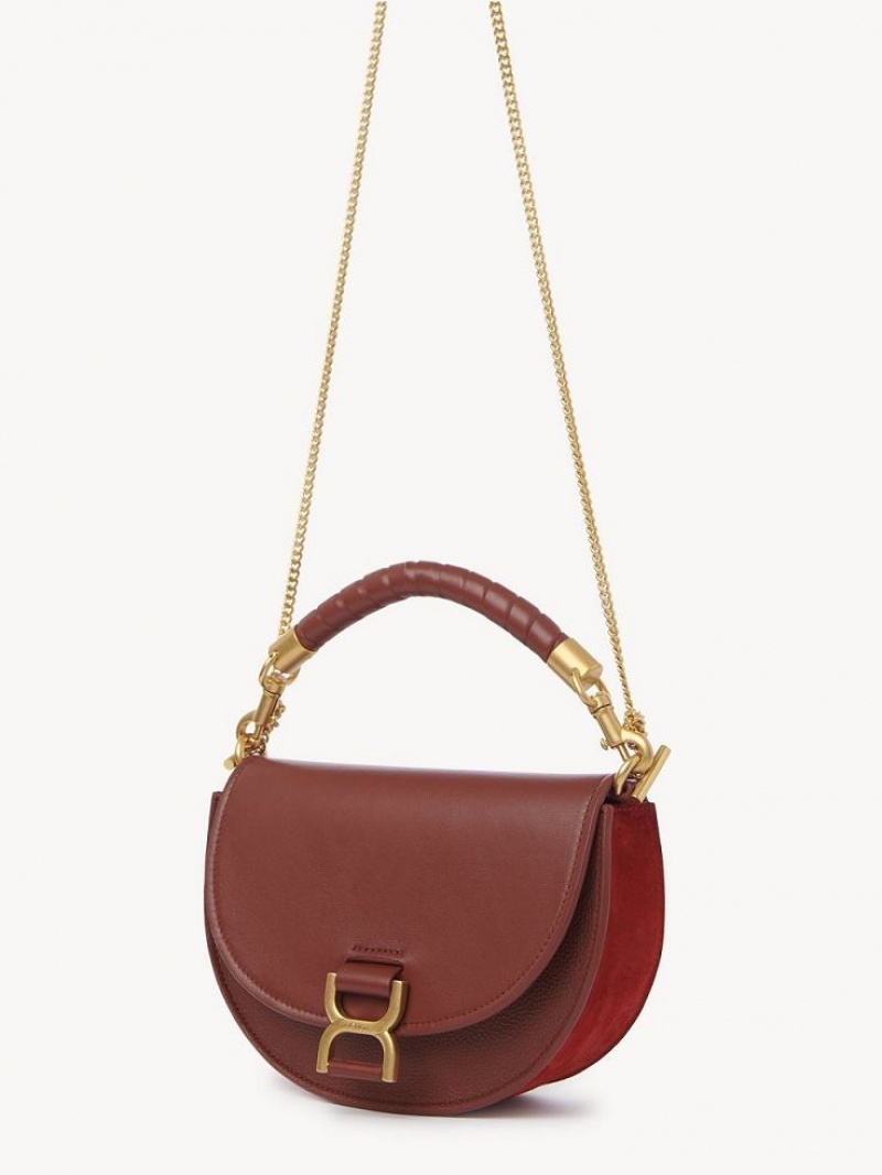 Chloe Marcie Chain Flap Crossbody Taschen Braun | CHE-SR13461