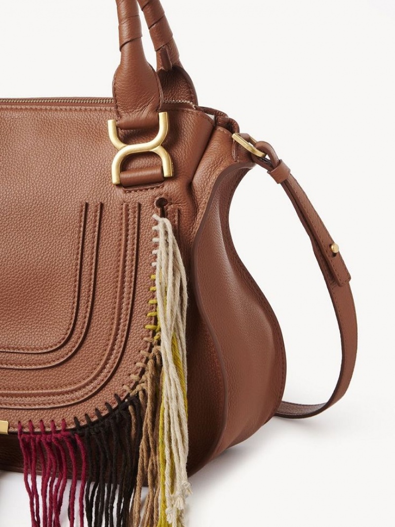 Chloe Marcie Double Carry Crossbody Taschen Braun | CHE-SR13472