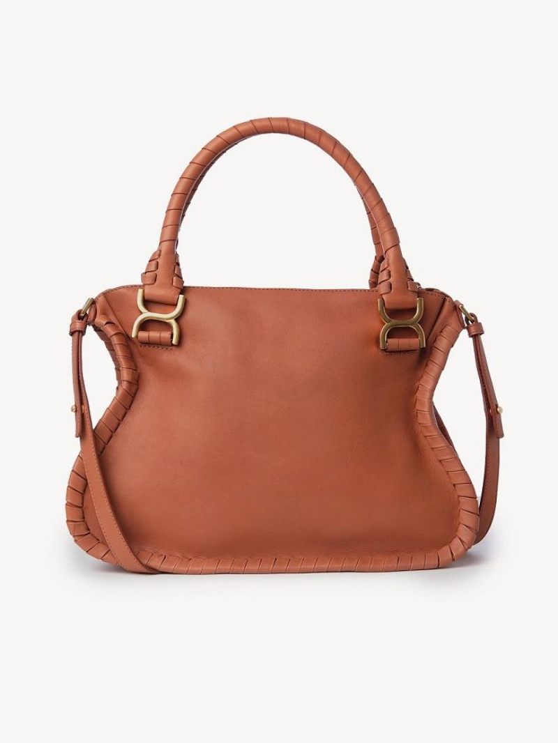 Chloe Marcie Double Carry Crossbody Taschen Orange | CHE-SR13480