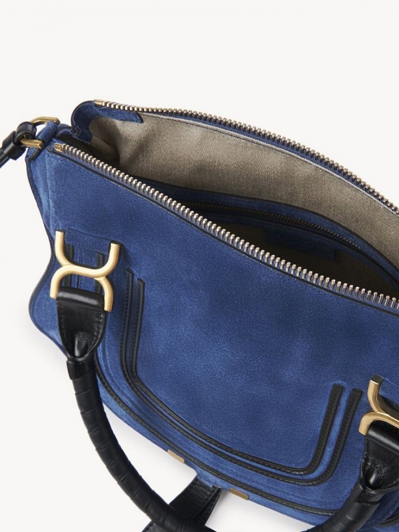 Chloe Marcie Double Carry Crossbody Taschen Tiefesblau | CHE-SR13504