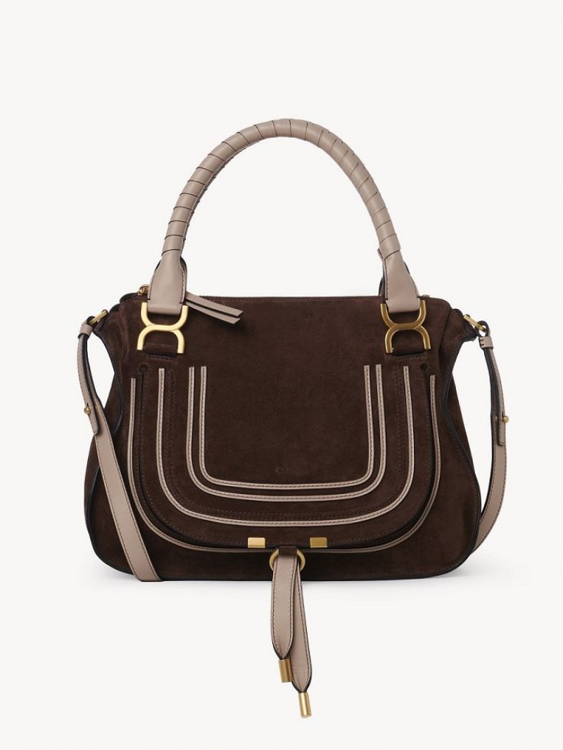 Chloe Marcie Double Carry Crossbody Taschen Braun | CHE-SR13505