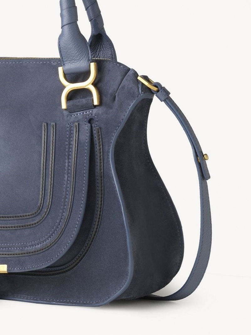 Chloe Marcie Double Carry Crossbody Taschen Tiefesgrau Navy | CHE-SR13517