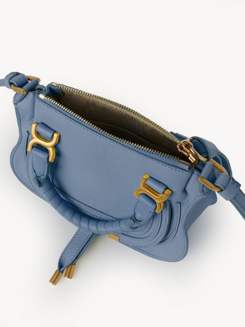 Chloe Marcie Double Carry Mini Taschen Tiefesblau | CHE-SR13724