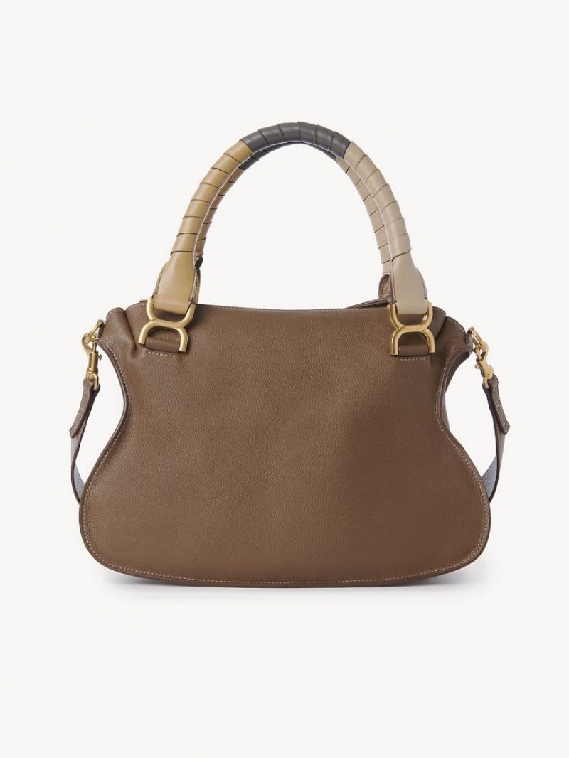 Chloe Marcie Double Carry Schultertaschen Braun | CHE-SR13439