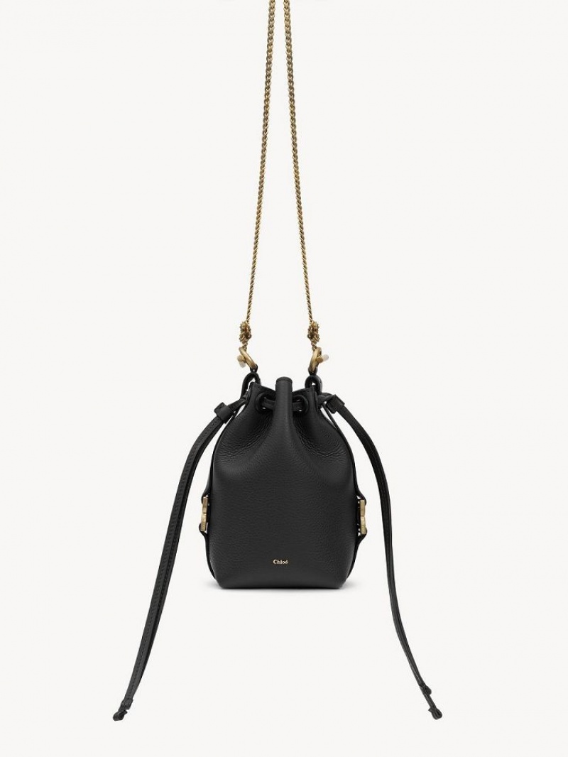 Chloe Marcie Micro Bucket Crossbody Taschen Schwarz | CHE-SR13576