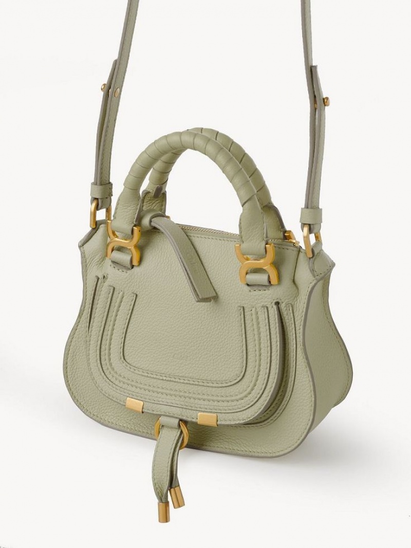 Chloe Marcie Mini Double Carry Crossbody Taschen Grün | CHE-SR13525