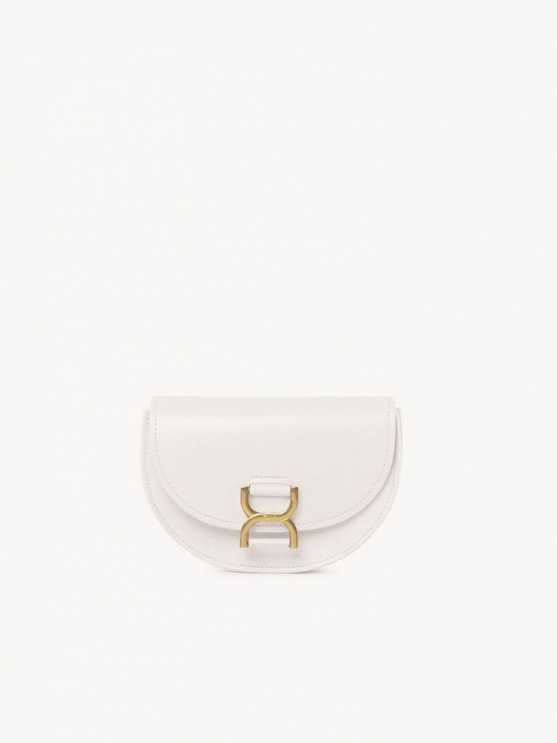 Chloe Marcie Mini Flap Crossbody Taschen Weiß | CHE-SR13587