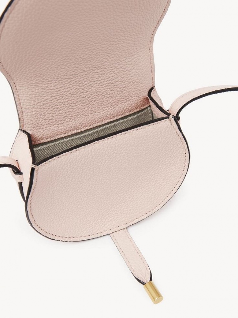 Chloe Marcie Nano Saddle Mini Taschen Rosa | CHE-SR13695