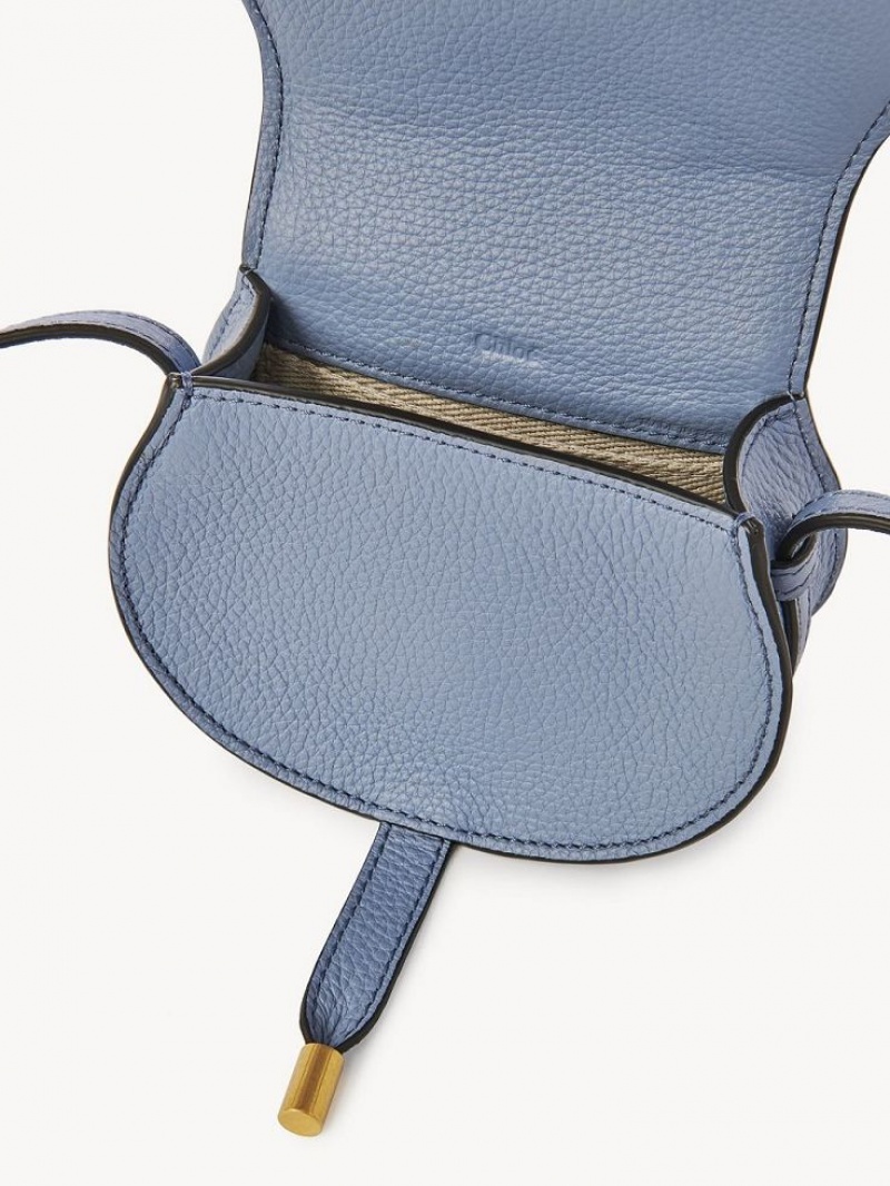 Chloe Marcie Nano Saddle Mini Taschen Tiefesblau | CHE-SR13678