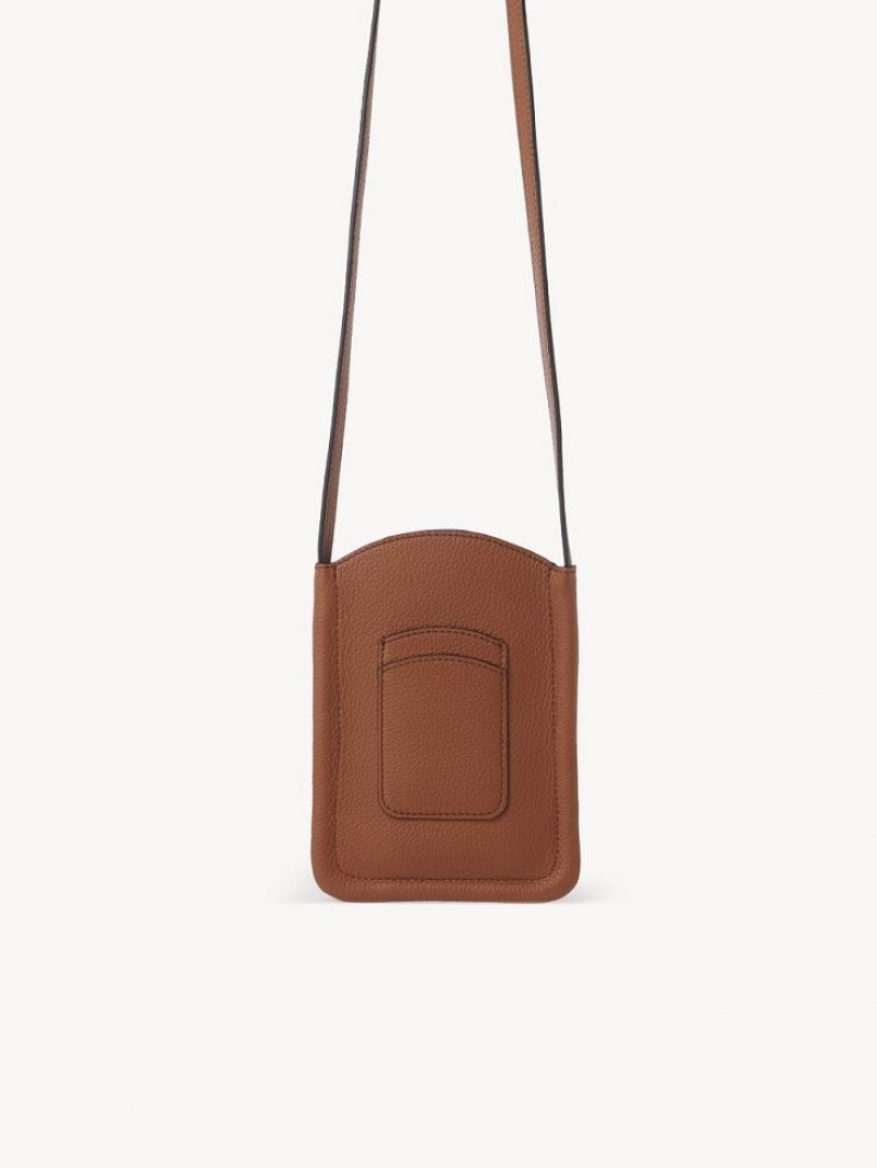 Chloe Marcie Phone Pouch Mini Taschen Braun | CHE-SR13669