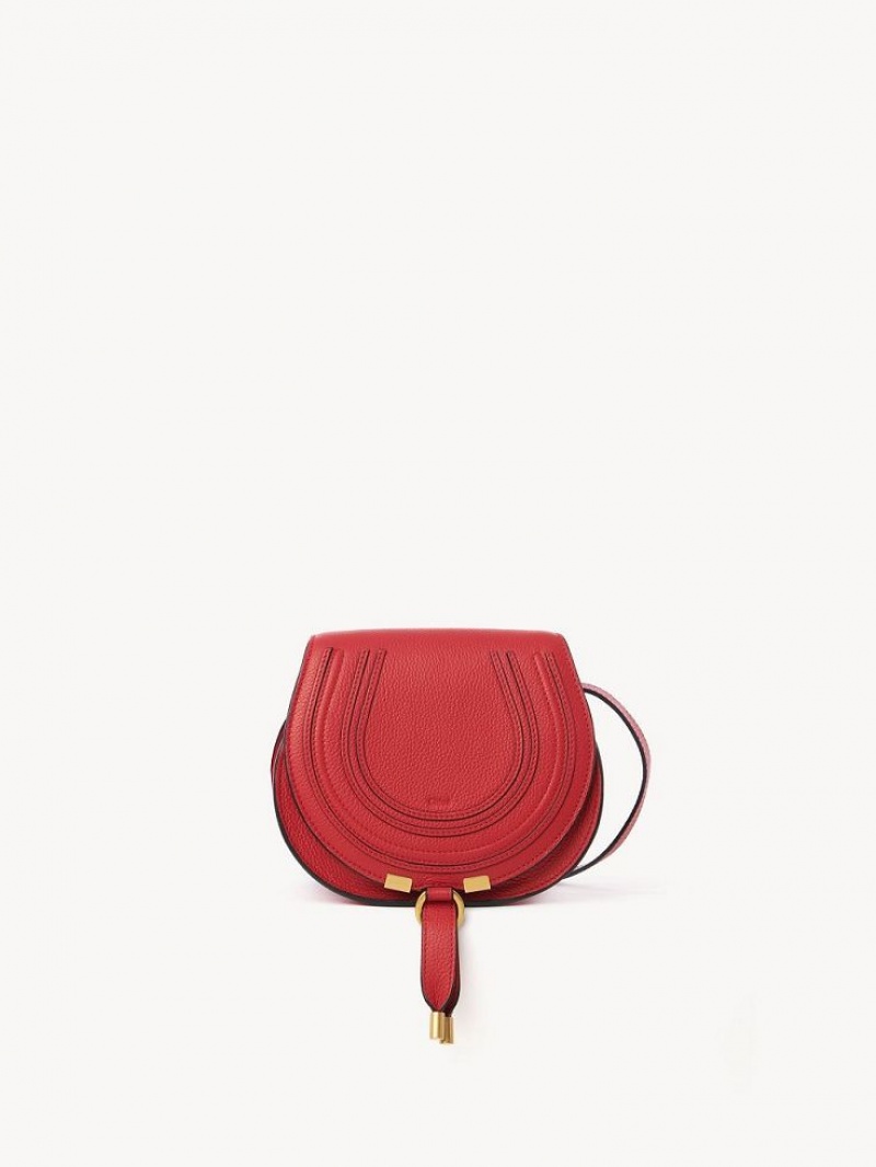 Chloe Marcie Small Crossbody Taschen Rot | CHE-SR13488