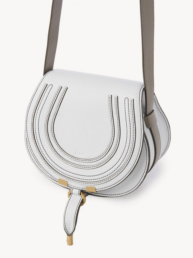 Chloe Marcie Small Crossbody Taschen Weiß | CHE-SR13502