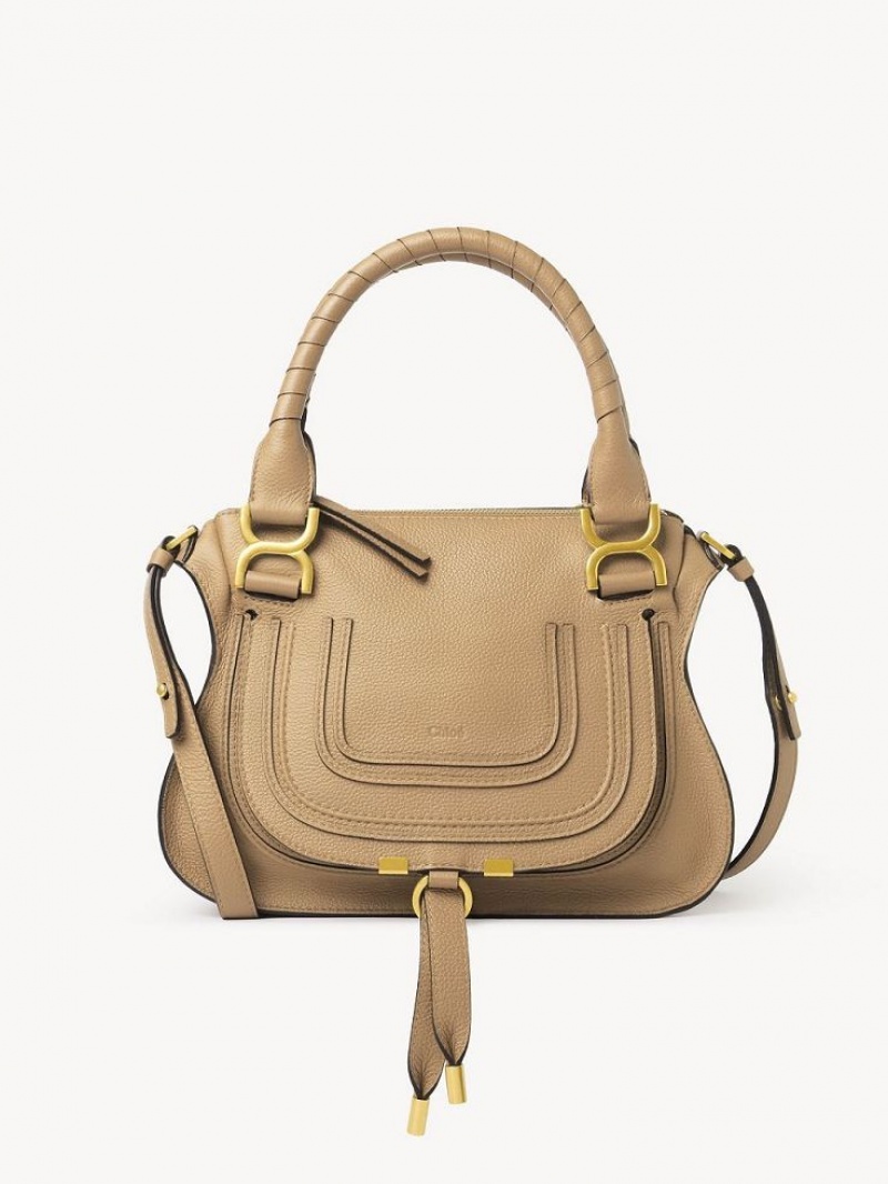 Chloe Marcie Small Double Carry Crossbody Taschen Braun | CHE-SR13468