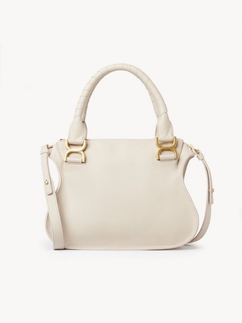 Chloe Marcie Small Double Carry Crossbody Taschen Beige | CHE-SR13473