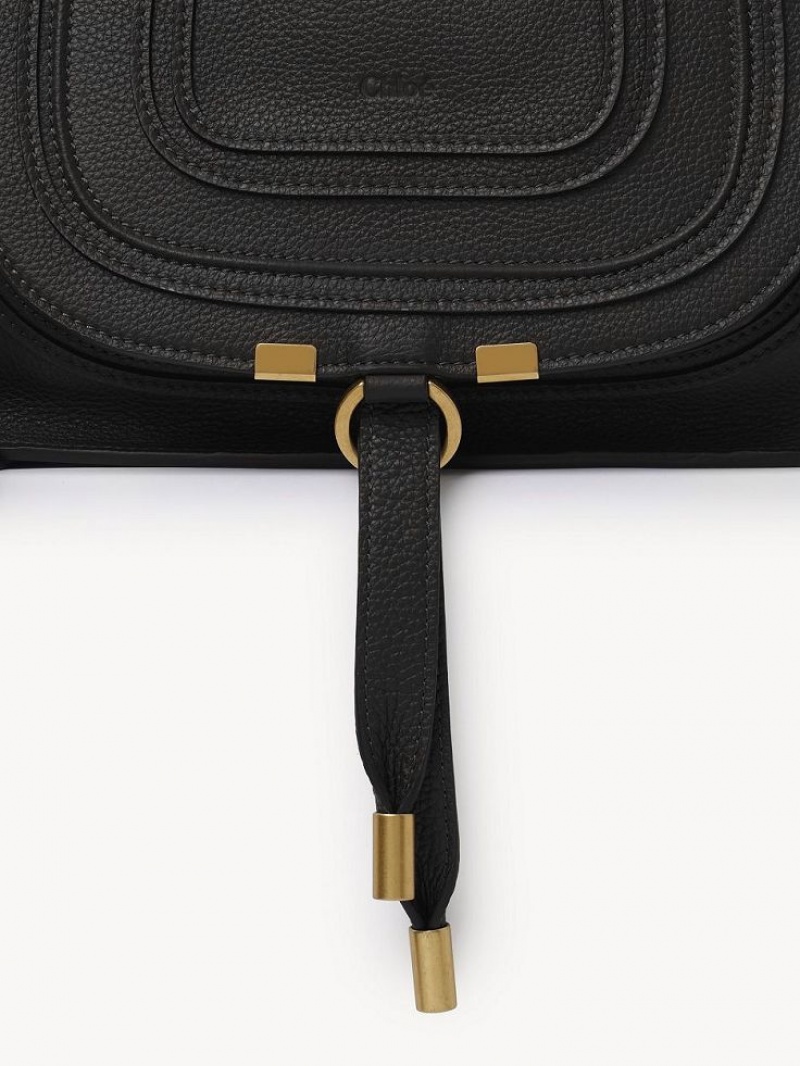 Chloe Marcie Small Double Carry Crossbody Taschen Schwarz | CHE-SR13543