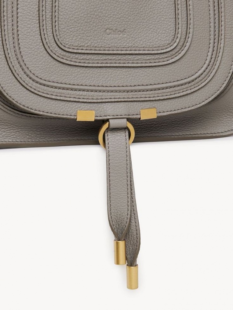 Chloe Marcie Small Double Carry Crossbody Taschen Grau | CHE-SR13547