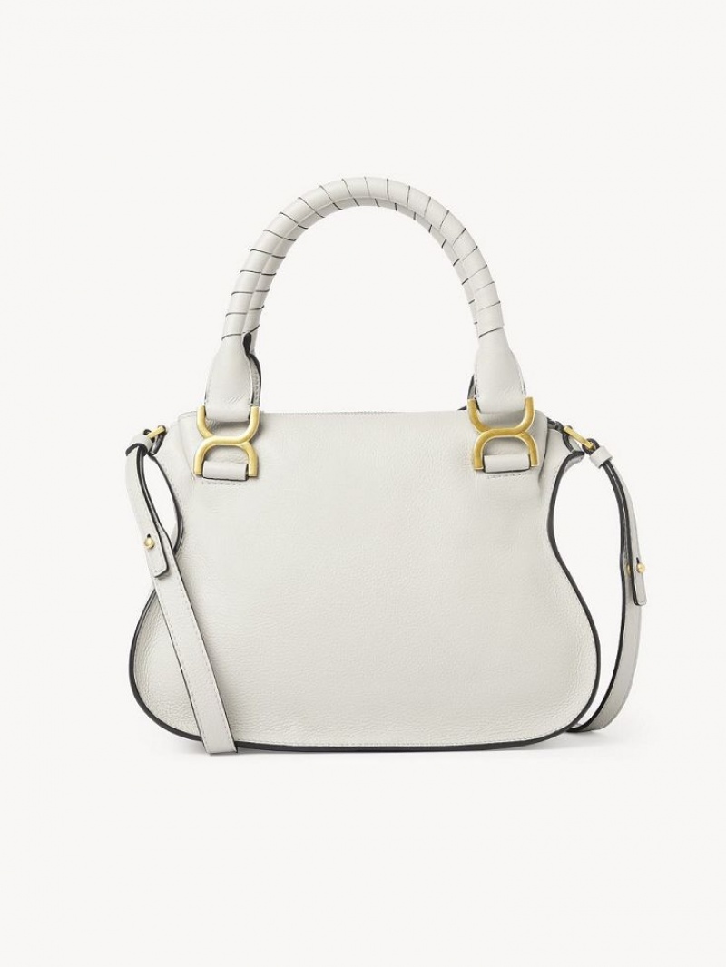 Chloe Marcie Small Double Carry Crossbody Taschen Weiß | CHE-SR13550