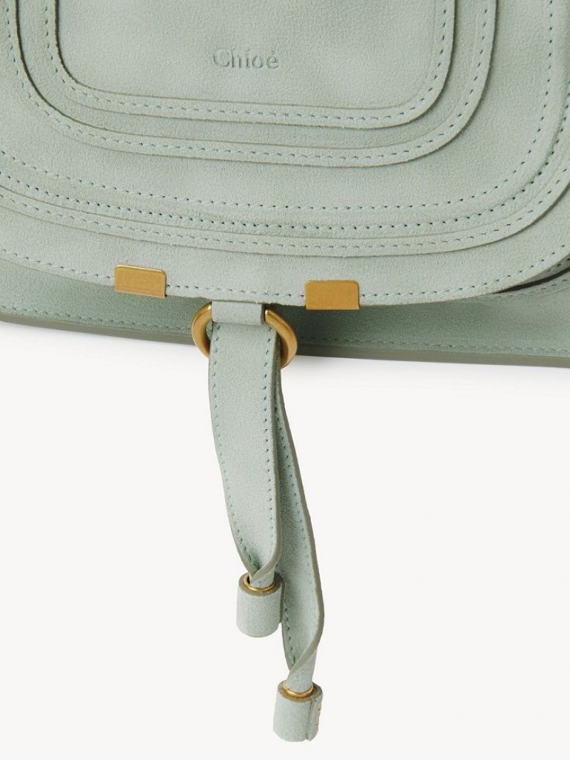 Chloe Marcie Small Double Carry Crossbody Taschen Grün | CHE-SR13601