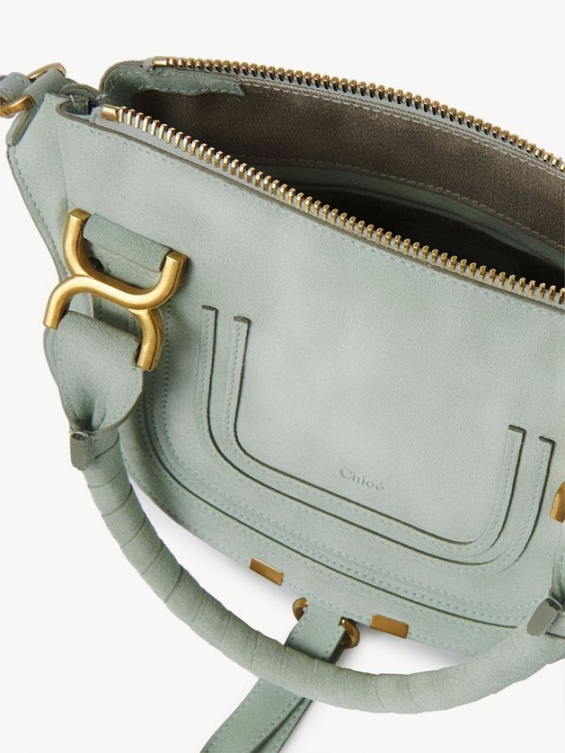 Chloe Marcie Small Double Carry Crossbody Taschen Grün | CHE-SR13601