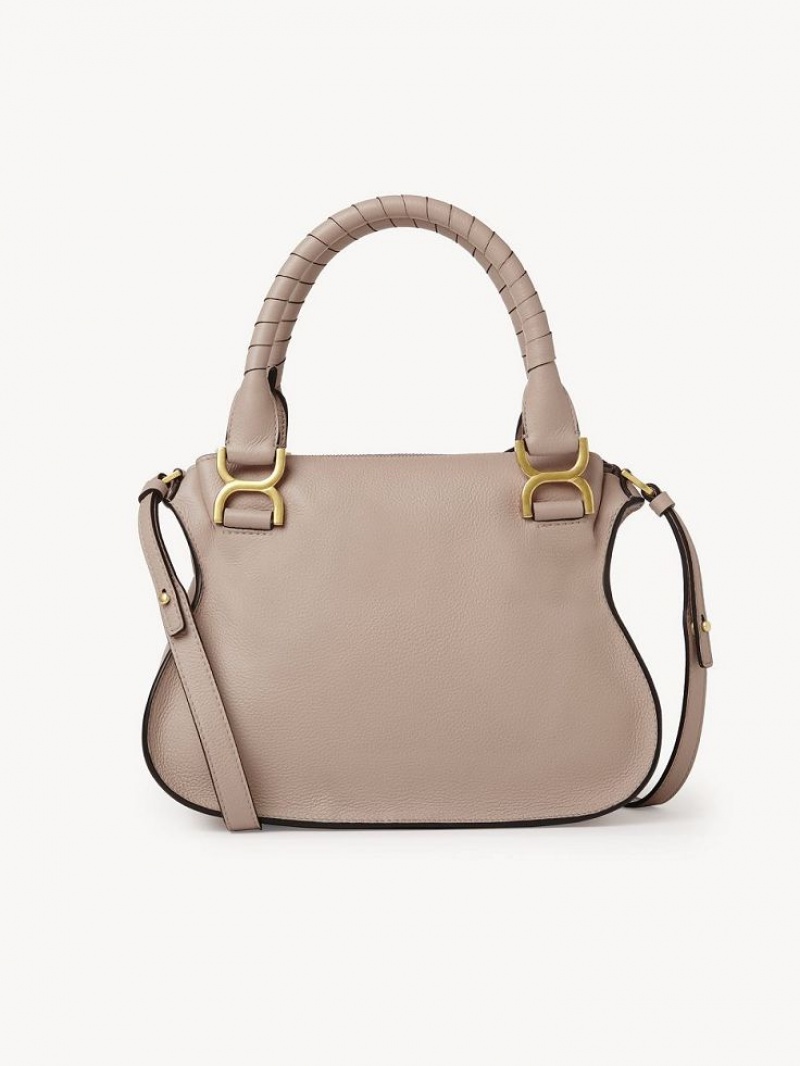 Chloe Marcie Small Double Carry Crossbody Taschen Beige | CHE-SR13621