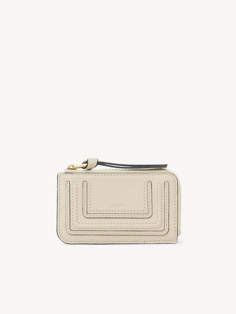 Chloe Marcie Small Münzgeldbörsen Beige | CHE-SR14318