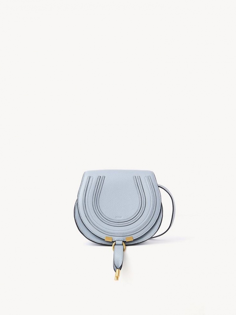 Chloe Marcie Small Saddle Mini Taschen Blau | CHE-SR13686