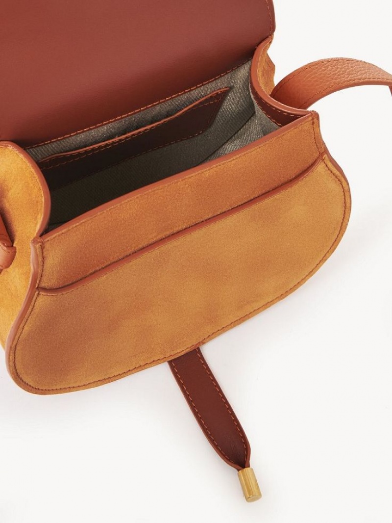 Chloe Marcie Small Saddle Mini Taschen Orange | CHE-SR13668