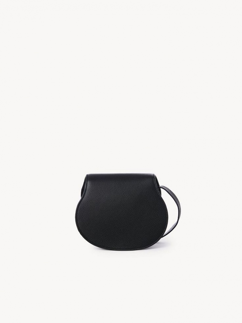 Chloe Marcie Small Saddle Mini Taschen Schwarz | CHE-SR13663