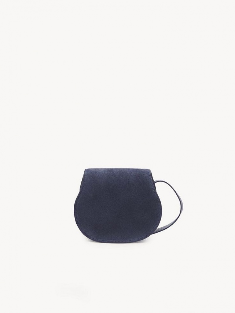 Chloe Marcie Small Saddle Mini Taschen Tiefesgrau Navy | CHE-SR13685