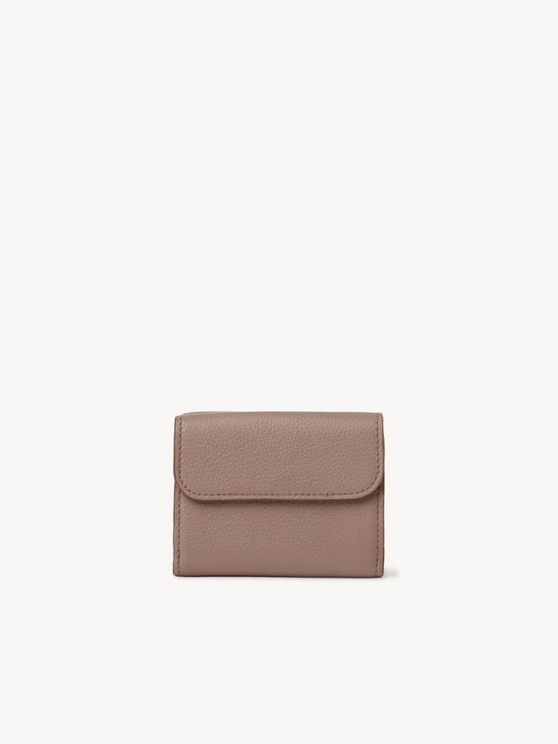 Chloe Marcie Small Tri-fold Kleine Geldbörse Braun | CHE-SR14296