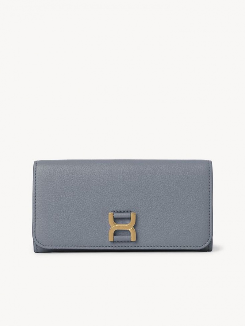 Chloe Marcie With Flap Große Geldbörse Blau | CHE-SR14302