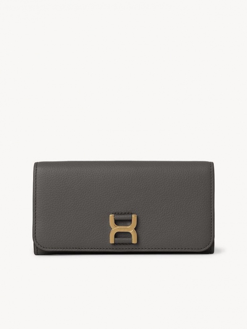 Chloe Marcie With Flap Große Geldbörse Grau | CHE-SR14301