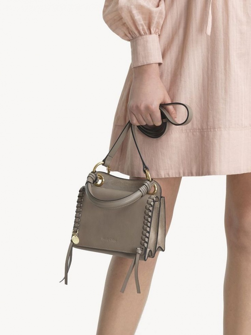 Chloe Mini Tilda Schultertaschen Grau | CHE-SR14636