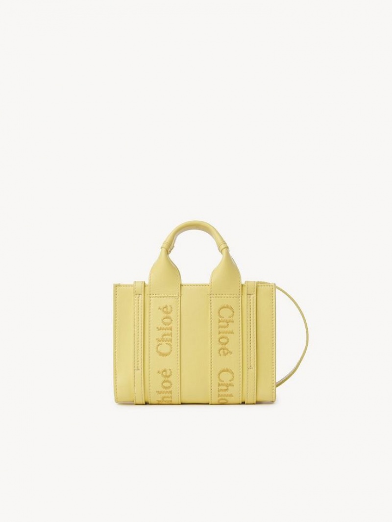 Chloe Mini Woody Crossbody Taschen Gelb | CHE-SR13520