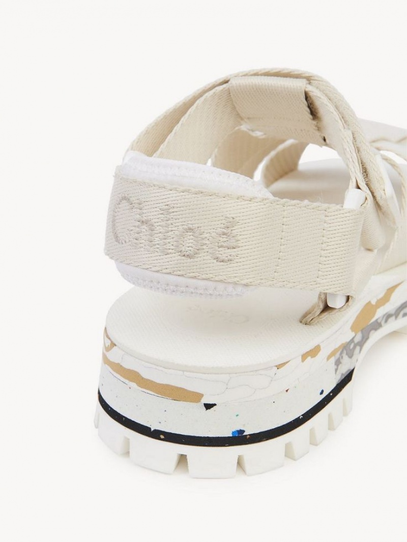 Chloe Nikie Active Flache Sandalen Grau | CHE-SR14178