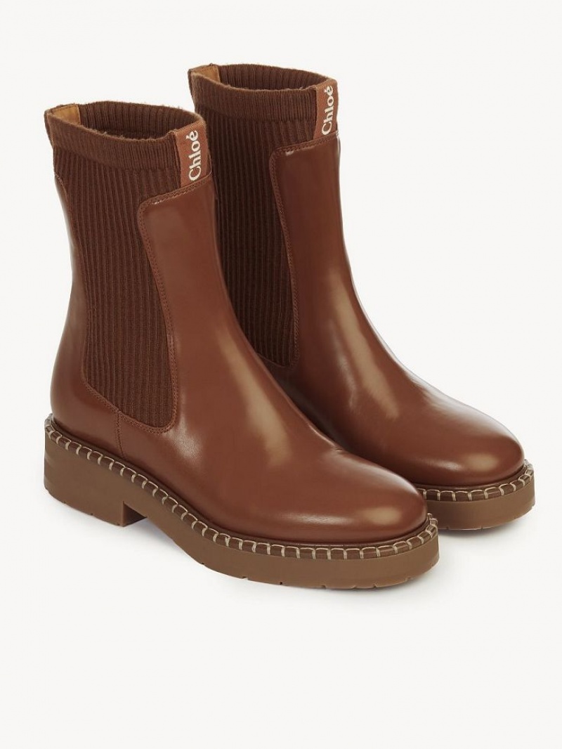 Chloe Noua Stiefeletten Braun | CHE-SR14237