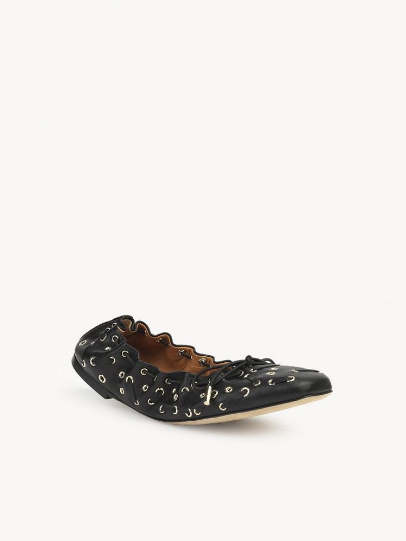 Chloe Oracia Ballet Flat Schwarz | CHE-SR14267