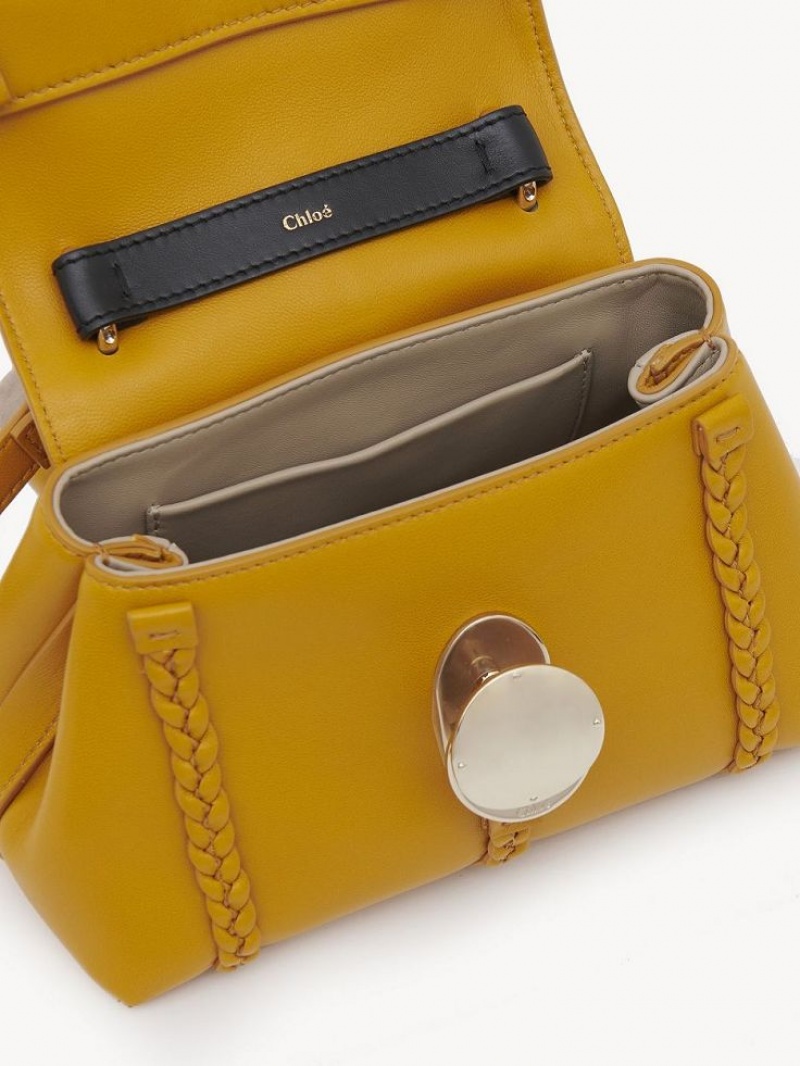 Chloe Penelope Mini Soft Schultertaschen Gelb | CHE-SR13450